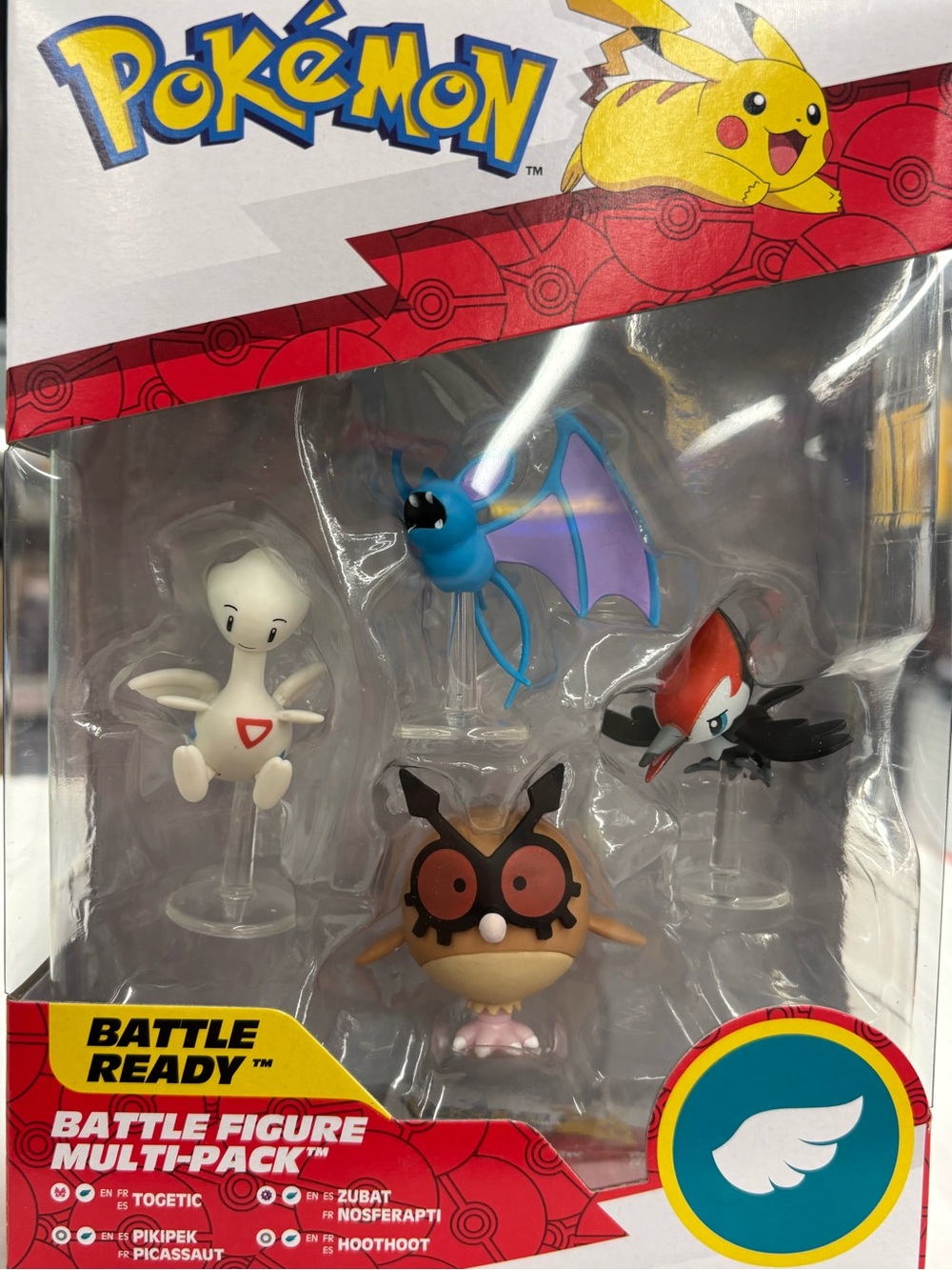 Pokemon Battle Ready Figure Pack - Togetic, Pikipek, Zubat and Hoothoot